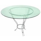 Tampo de Mesa Redondo em Vidro 6mm 50cm Lapidado e Polido Somente o Vidro VERDE