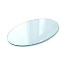 Tampo de Mesa Redondo em Vidro 6mm 60cm Lapidado e Polido Somente o Vidro VERDE