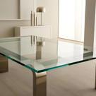 Tampo de vidro incolor para mesa 1,00 x 1,00