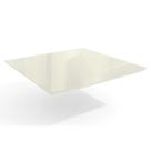 Tampo Mesa Sala de Jantar Madeirado c/Vidro TA28 105x105cm Freijó/Off White - Kappesberg