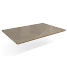 Tampo Mesa Sala de Jantar Madeirado c/ Vidro TA31 Retangular 80x120cm Freijo/Bronze - Kappesberg