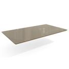 Tampo Mesa Sala de Jantar Madeirado c/Vidro TA56 Retangular 90X160cm Freijo/Bronze - Kappesberg