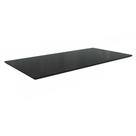 Tampo Mesa Sala de Jantar Madeirado c/Vidro TA59 Retangular 100X200cm Preto Fosco c/ Vidro Preto - Kappesberg