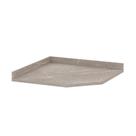 Tampo Para Balcão Canto Diagonal 74cm Premium Luciane Móveis Quartzo Beige Tampo Para Balcão Canto Diagonal 74cm Premium Luciane Móveis Quartzo Beige