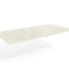 Tampo para Mesa de Jantar Retangular 180x90cm Vidro/MDF 30mm para 6 Lugares Off White