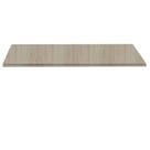 Tampo Quadrado 70 cm (Largura) PE40 Pandin MDP 4,00 cm (altura) Cor Nogueira CasaBlanca