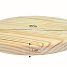 Tampo Redondo 30cm Madeira Maciça Tampo Redondo 30cm Madeira Maciça