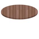 Tampo Redondo 70 cm (Largura) PE40 Pandin MDP 4,00 cm (altura) Cor Walnut