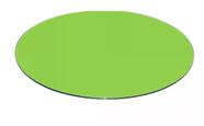 Tampo redondo de vidro temperado verde para mesa 1m