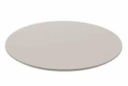 Tampo Redondo Laqueado Off Whhite para Mesa de Jantar 90 Cm