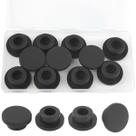 Tampões de borracha BOPOREAE em forma de T para furos redondos de 22-23 mm x11 pretos