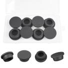 Tampões de borracha BOPOREAE em forma de T para furos redondos de 25-26 mm x8 pretos