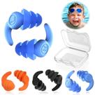 Tampões de ouvido de natação QQJOYCCI à prova d'água de silicone para crianças de 4 a 12 anos