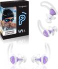 Tampões de ouvido Hearprotek Swimming, 2 pares de silicone, impermeáveis