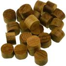 Tampões de teca Whitecap Teak 60153-20 - 1,6 cm, pacote com 20