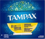 Tampões Tampax Aplicador de Papelão de Absorção Regular 40u