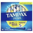 Tampões Tampax Pearl com aplicador de plástico Regular 36 unidades