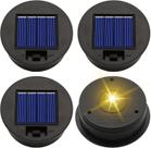 Tampos de reposição de luz solar ZNYCYE 8x7cm 7 lúmens à prova d'água