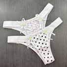 Tanga Bruna Cor:Viés Branco/EstampadoTamanho:G