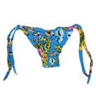 Tanga Coração Avulsa Lançamento Tendência Com Amarração Calcinha Biquini Fio Dental Praia Amarrar Feminino Menina
