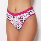Tanga Cotton Estampada Cor:Viés Fucsia/ EstampVarTamanho:M