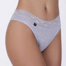 Tanga em algodão egípcio com renda na cintura Tanga em algodão egípcio com renda na cintura
