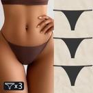 Tanga Feminina Sem Costura - Cintura Baixa, Fio Dental, Sem Rastros Tanga Feminina Sem Costura - Cintura Baixa, Fio Dental, Sem Rastros