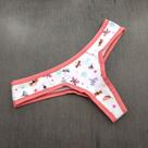 Tanga Fio Básica Estampada Cor:Viés Coral/ Estampas VariadasTamanho:M