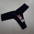 Tanga Fio Dental em Renda Cor:PretoTamanho:G