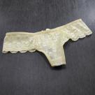 Tanga Fio Vitória Cor:AmareloTamanho:G
