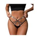 Tanga Sexy De Cetim Prateado Com Coração Vazado, Moda Lingerie Feminina