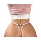 Tanga Sexy Vermelha Com Decoração De Coração E Laço, Confortável E Respirável, Lingerie Feminina Tanga Sexy Vermelha Com Decoração De Coração E Laço, Confortável E Respirável, Lingerie Feminina