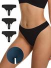 Tangas de algodão LUCKMEEY para mulheres No Show Workout Tangas de algodão LUCKMEEY para mulheres No Show Workout