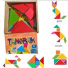 Tangram Brinquedo Educativo em Madeira