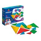 Tangram Jogo de Raciocínio Lógico 28 Peças de Madeira