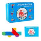 Tangram Puzzle Toy Shxx Children's Tangram Iron Box Plane