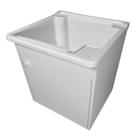 Tanque 26 Litros Com Gabinete Mdf De Parede Pequeno Montado