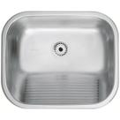 Tanque 50x40cm Tramontina Hera 34L Inox Escovado Lavanderia Tanque 50x40cm Tramontina Hera 34L Inox Escovado Lavanderia