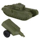 Tanque de brinquedo BMC CTS WW2 British Churchill Crocodile escala 1:38