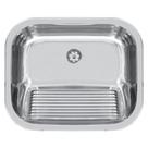 Tanque de Encaixe 30l em Aço Inox Polido Tramontina Hera 50 X 40cm Tanque de Encaixe 30l em Aço Inox Polido Tramontina Hera 50 X 40cm