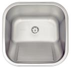 Tanque de Encaixe Tramontina Hera 23 L em Aço Inox Acetinado 40x40 cm Tanque de Encaixe Tramontina Hera 23 L em Aço Inox Acetinado 40x40 cm