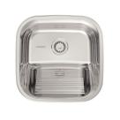 Tanque de Encaixe Tramontina Hera 25 L em Aço Inox Polido 40x40 cm