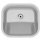 Tanque de Encaixe Tramontina Hera Compact 19 em Aço Inox Acetinado 40x35 cm