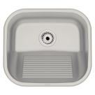 Tanque de Encaixe Tramontina Hera Compact 19 em Aço Inox Escovado 40x35 cm