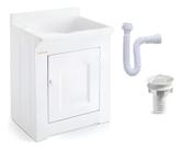 Tanque De Fibra Fibertanque Reforçado 32 Litros Lateral Branco Stilo + Kit instalação