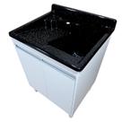 Tanque de Fibra Para Lavanderia Com gabinete MDF 45 Litros Esfregadeira Lateral Entregue Montado Tanque de Fibra Para Lavanderia Com gabinete MDF 45 Litros Esfregadeira Lateral Entregue Montado