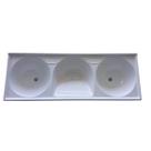 Tanque De Fibra Triplo 1,45x53cm Branco Durafort Tanque De Fibra Triplo 1,45x53cm Branco Durafort