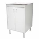 Tanque De Lavanderia Marmorite 40L Com Gabinete 100% Mdf
