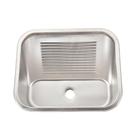 Tanque de Lavanderia Tanque Lavanderia 55 X 45 de Embutir e Sobrepor Aço Inox 201 com Válvula OEM Tanque de Lavanderia Tanque Lavanderia 55 X 45 de Embutir e Sobrepor Aço Inox 201 com Válvula OEM