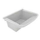 Tanque de Lavar Roupa em Mármore Sintético Granitado 55x41cm Branco/Gelo Aj Rorato